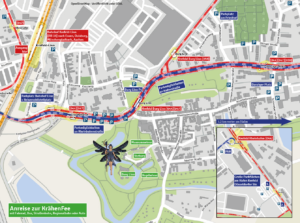 Karte: Möglichkeit zur Anfahrt KrähenFee 2026